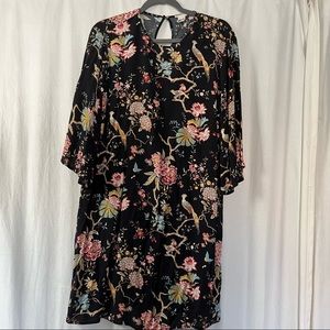GP&J Baker X H&M Short Black Floral Dress
